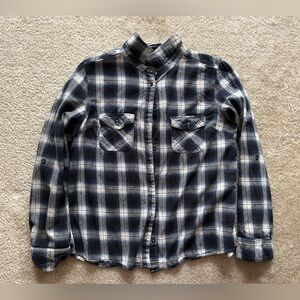 TIMING Blue Flannel Size Large